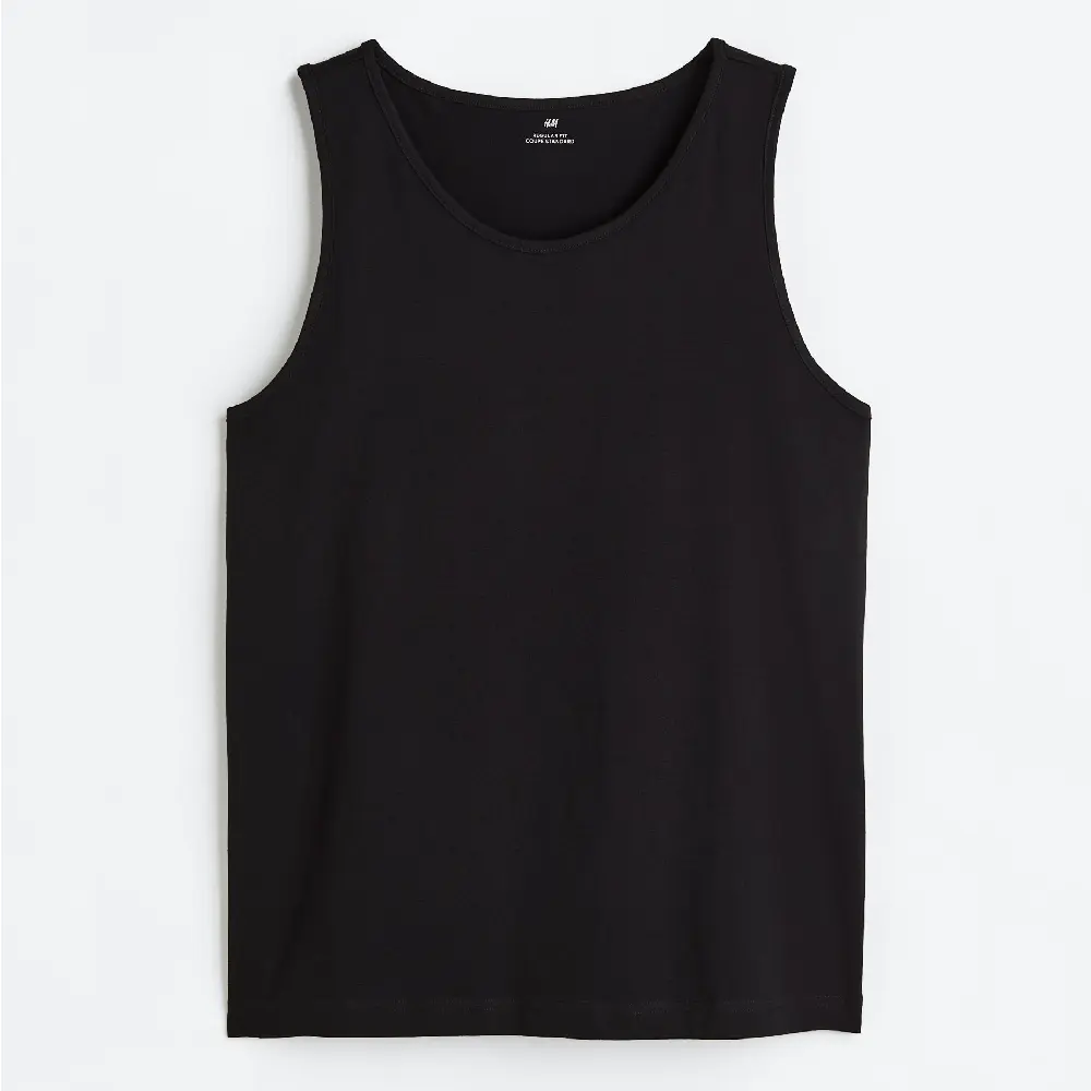 

Майка H&M Regular Fit Tank, черный