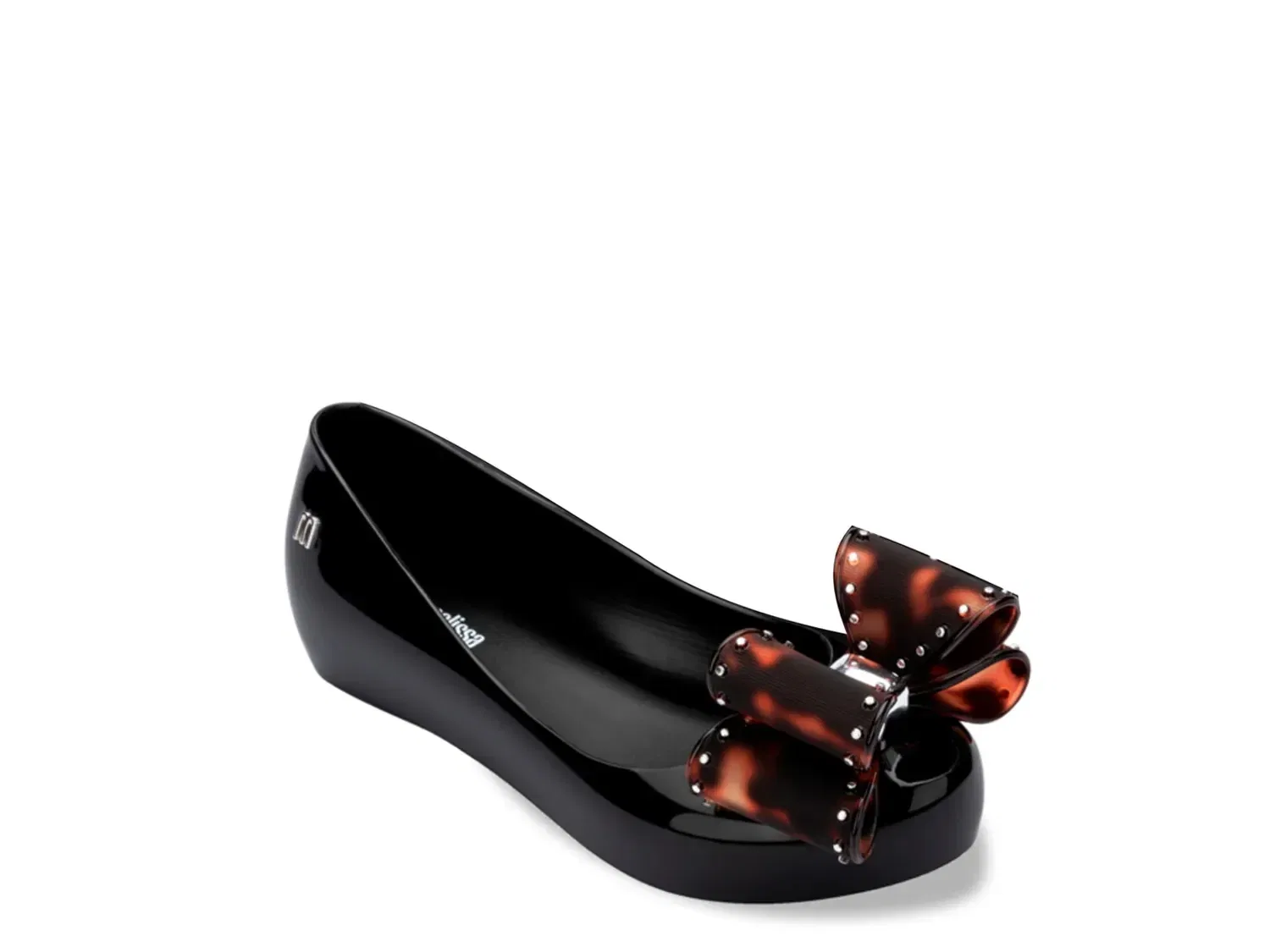 Балетки Classic Bow Jelly Flat, Mini Melissa, черный