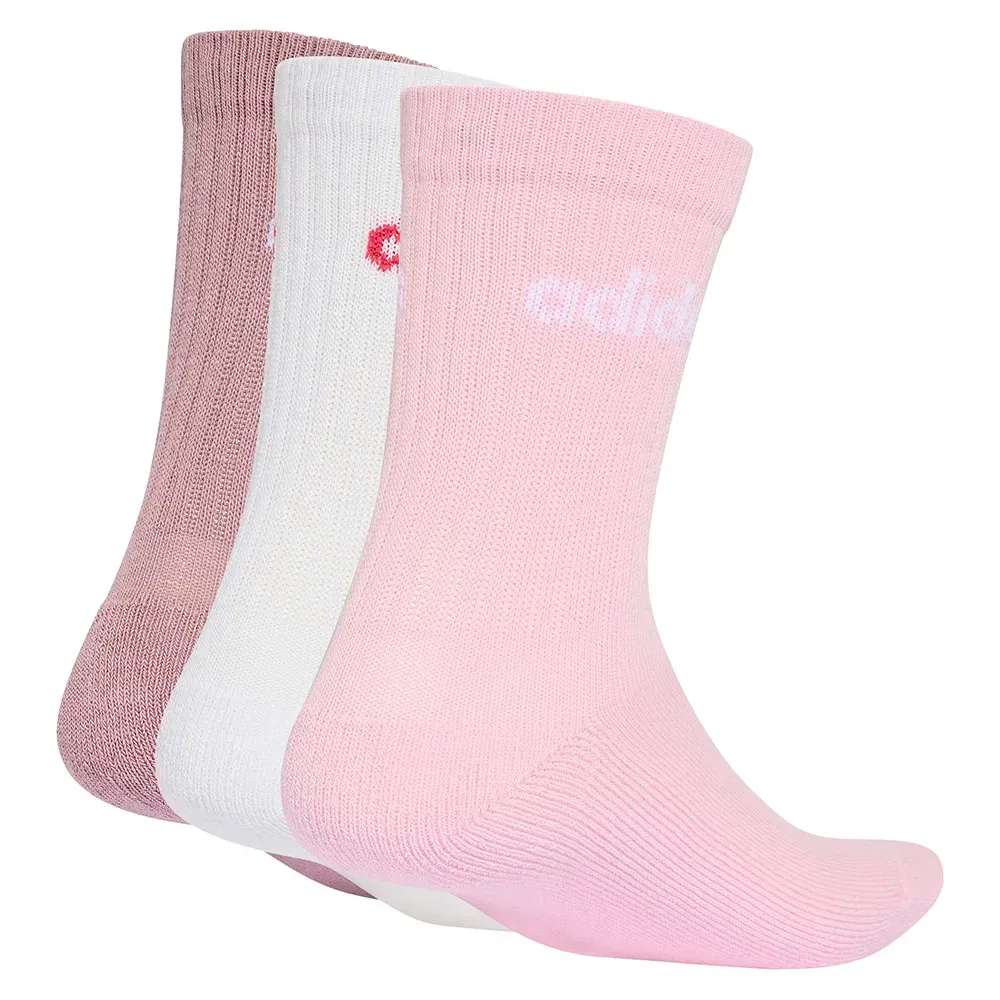 Женские носки с мягкой подошвой Adidas Linear Crew Cushioned, Multicolor — фото 2