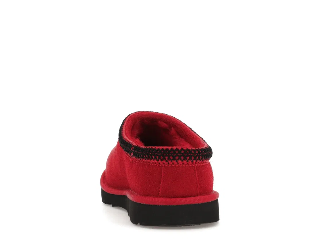 Детские тапочки с отделкой из искусственного меха UGG Tasman II Slipper, Samba Red — фото 4
