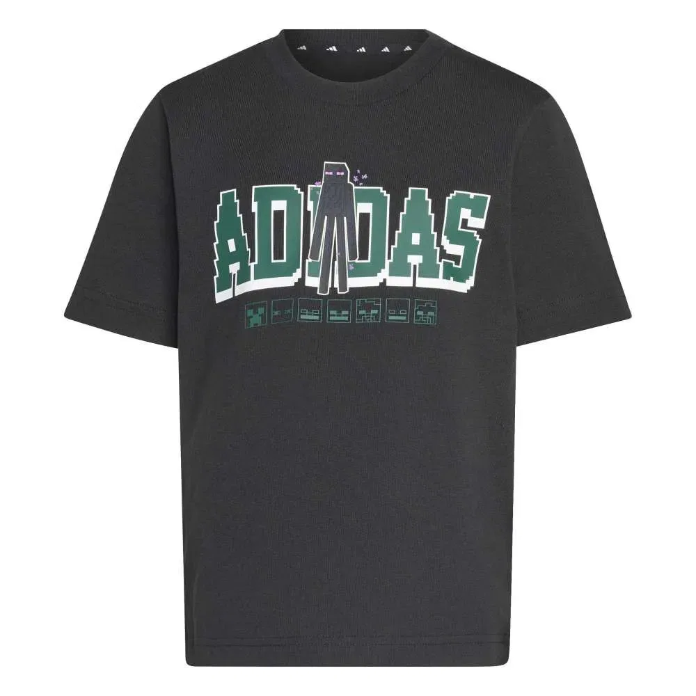 Футболка с коротким рукавом Minecraft Adidas, черный — фото 3
