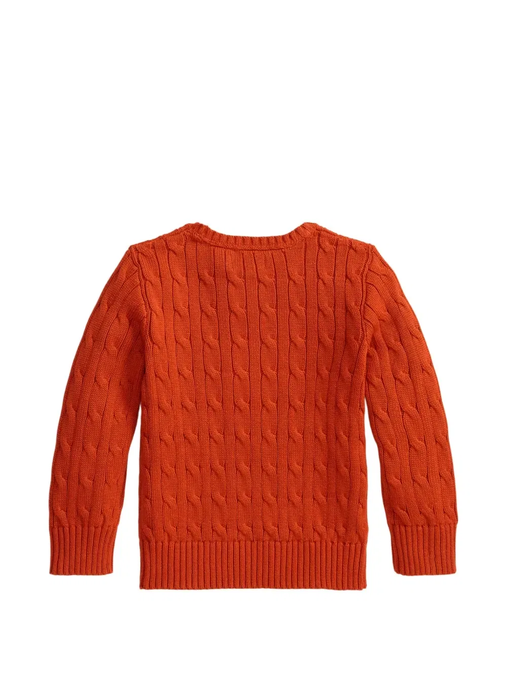 Джемпер фактурной вязки Polo Ralph Lauren Kids, оранжевый — фото 2