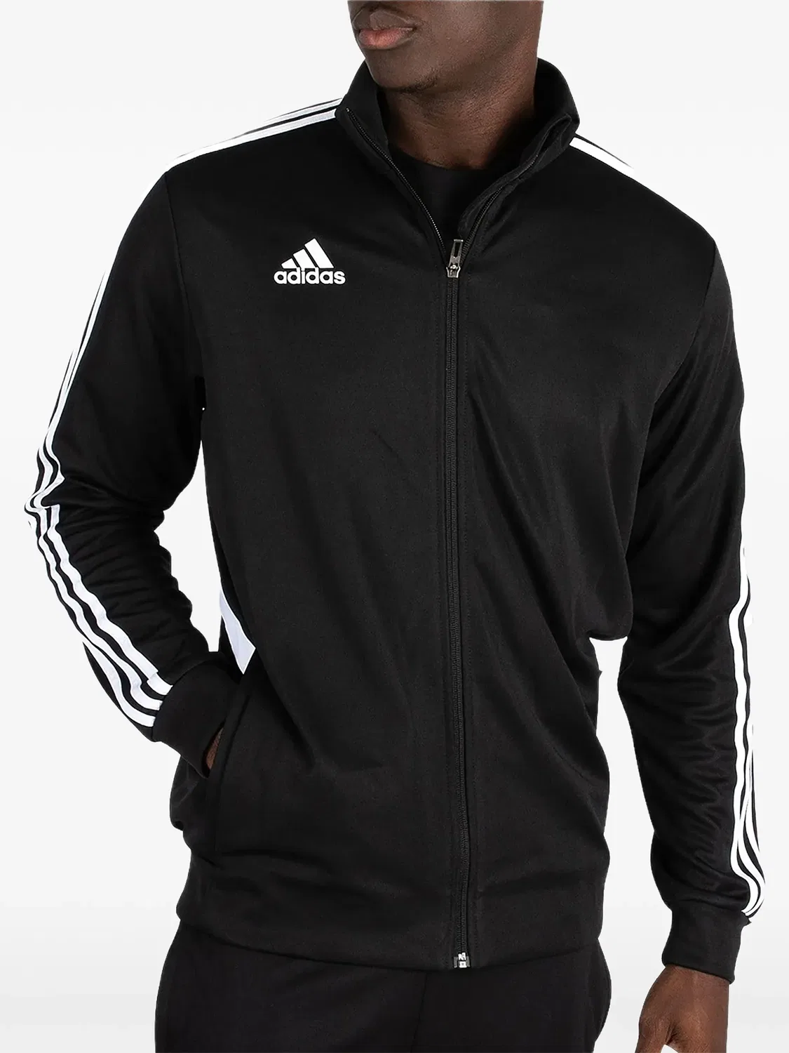 Куртка Tiro на молнии черная Adidas, черный