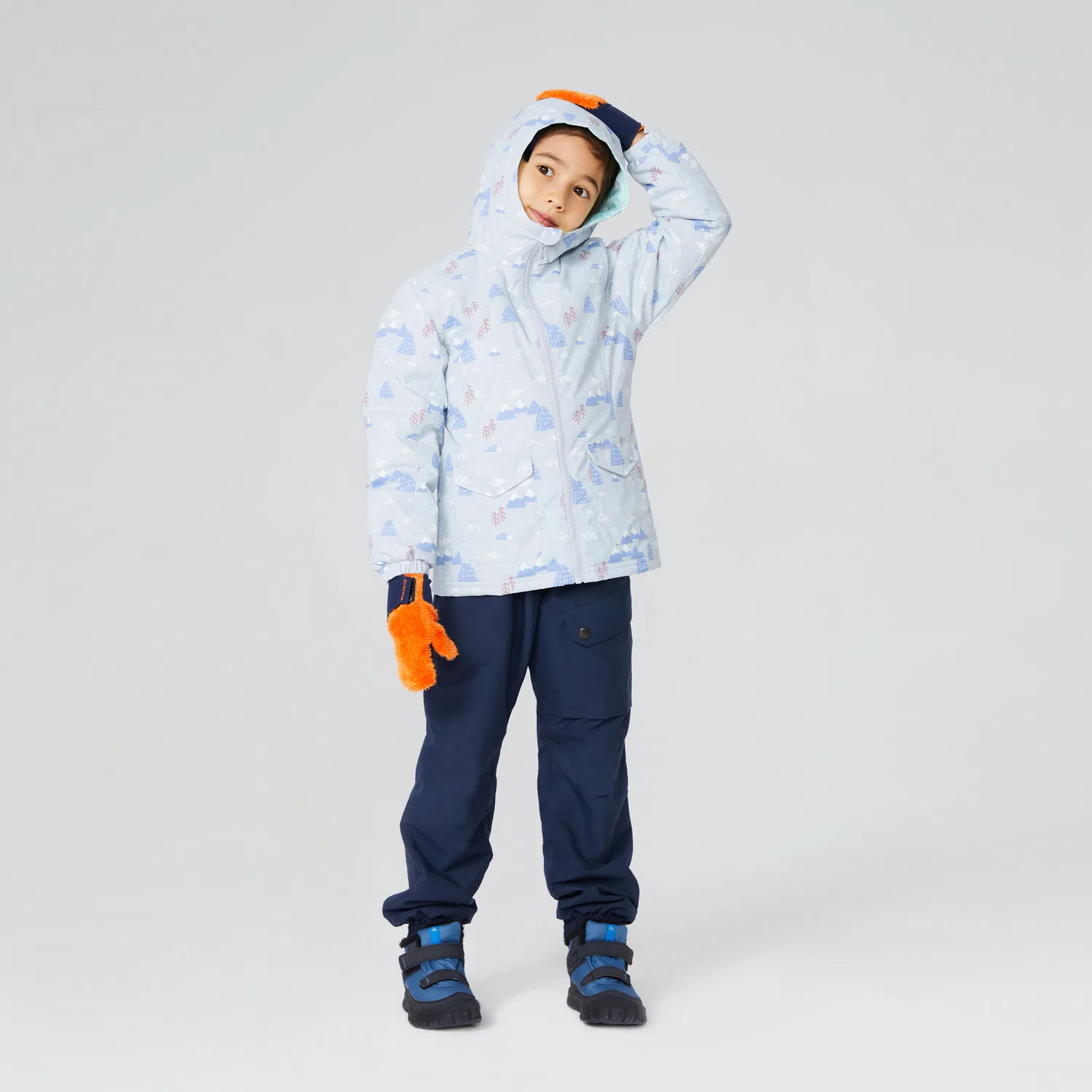 Детская куртка Zinc Gray DECATHLON, Zinc Gray — фото 3