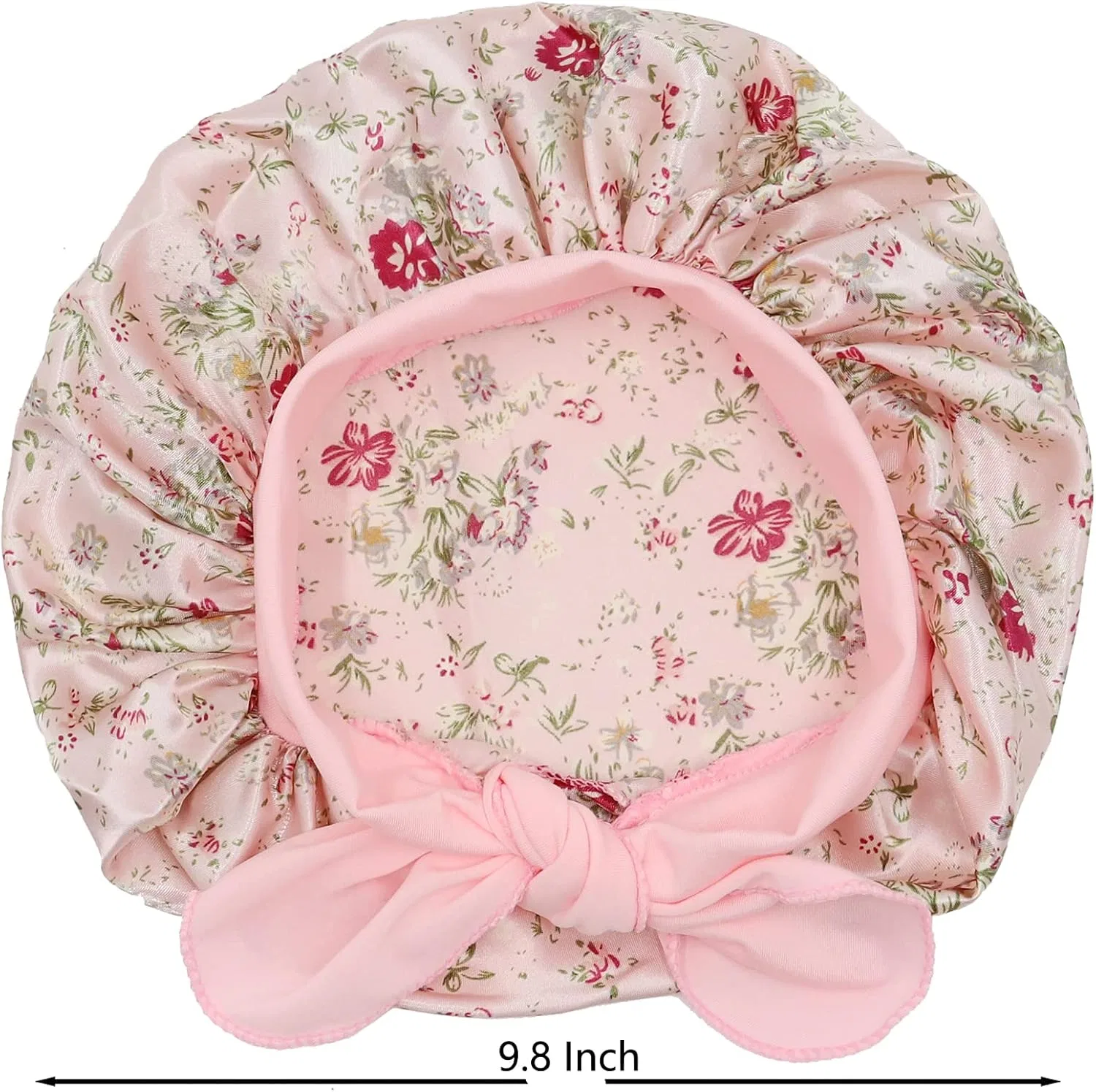 Детская шапочка для душа из сатина SAYMRE, 3 шт, M, Flowerblackpb — фото 2