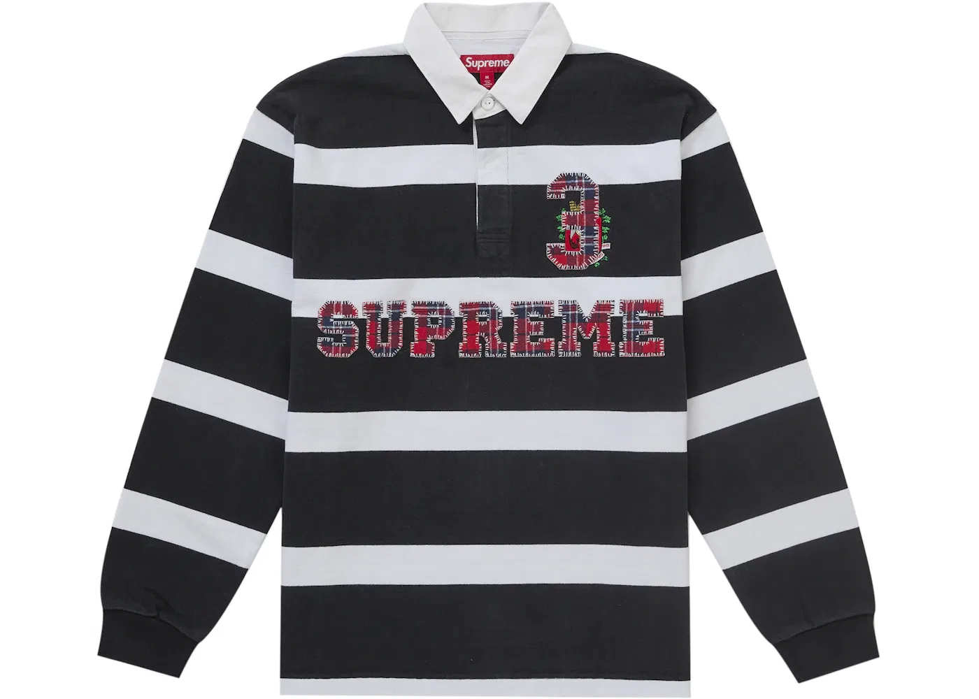 Мужская рубашка-поло с принтом Rugby (FW25) Supreme, Black