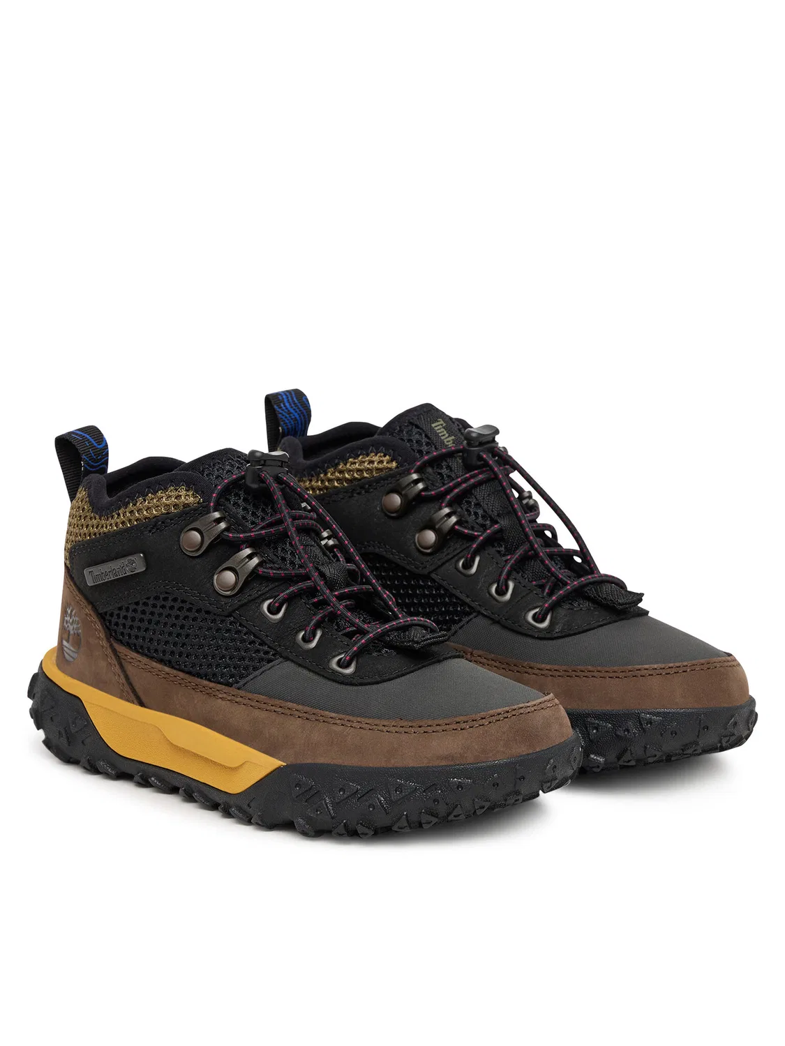 Ботинки на шнуровке для мальчика Motion Mid Bungee Trainer Timberland, черный — фото 2