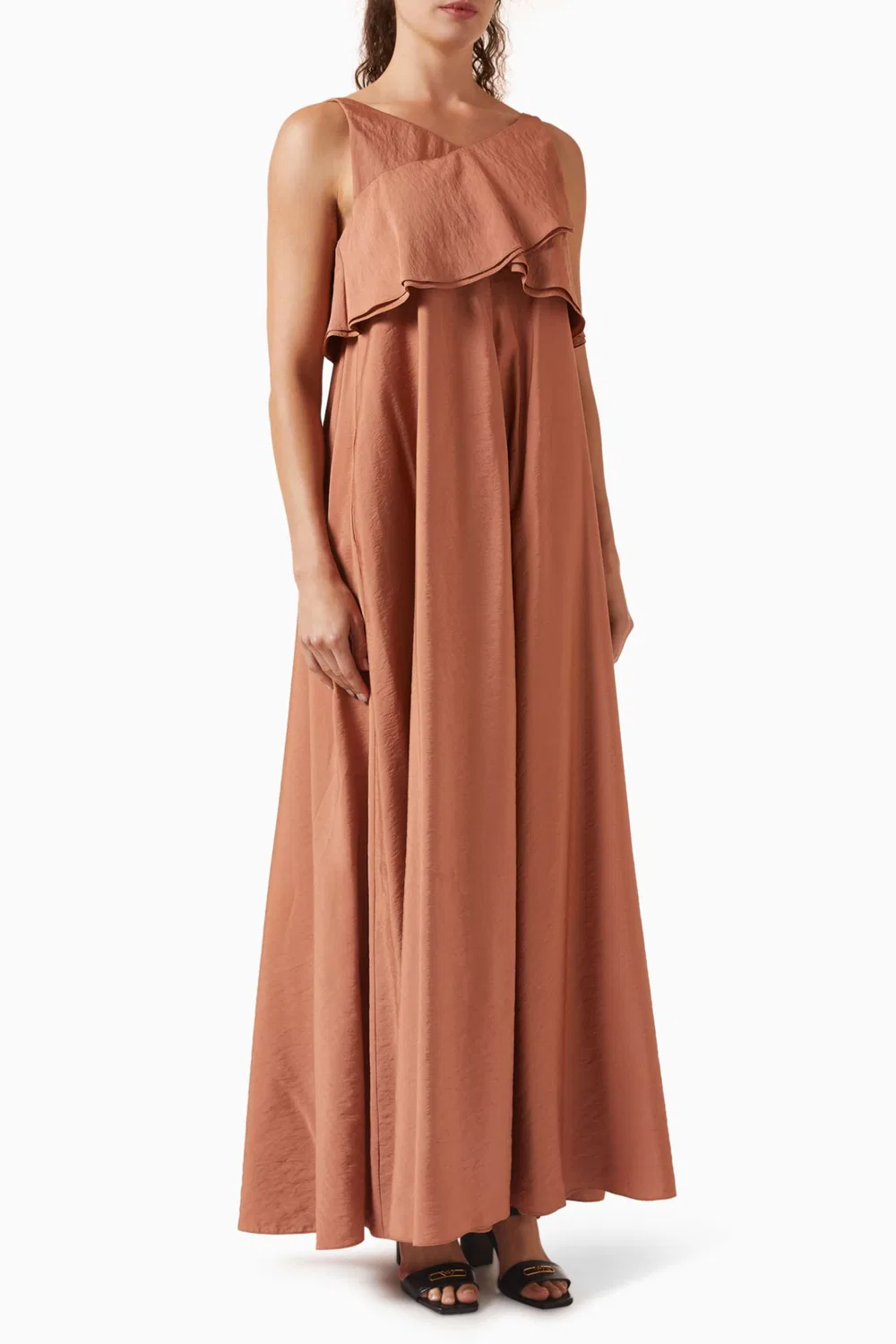 Платье миди из муслина Icon Emporio Armani