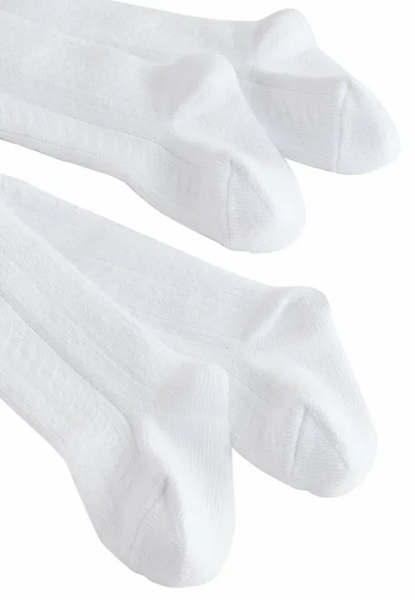 Комплект из 2 колготок, однотонные, 2 pack - tights, Next, белый — фото 3