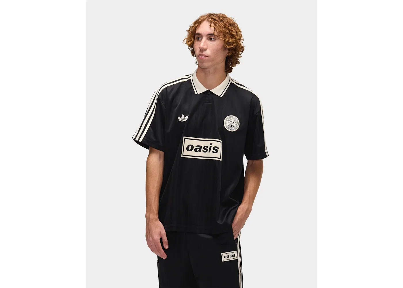 Мужская джерси с жаккардовым узором Adidas Jersey, Black — фото 4