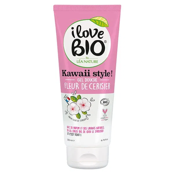 Гель для душа с ароматом вишневого цвета, Organic, I Love Bio, 200 мл
