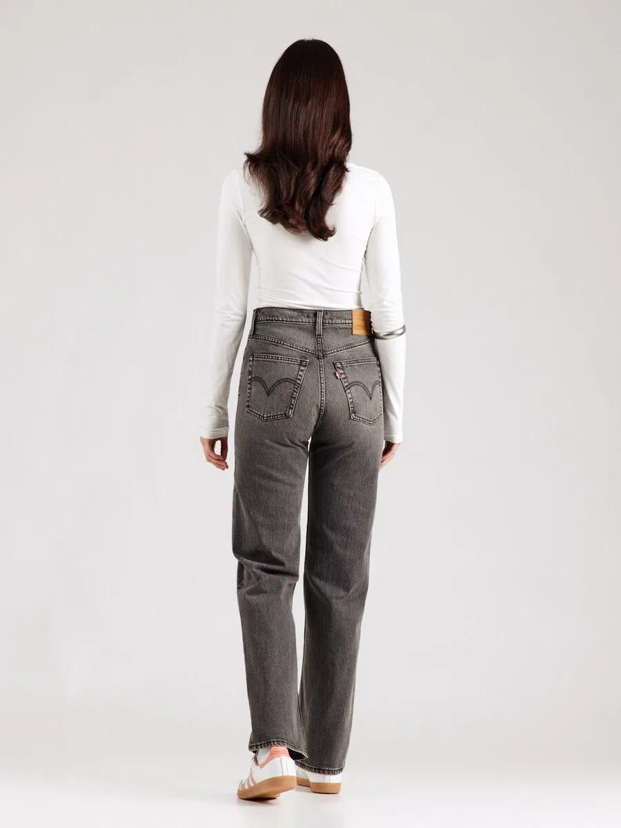 Джинсы LEVI'S Regular Jeans 'Ribcage Full Length Jeans' серого цвета — фото 4