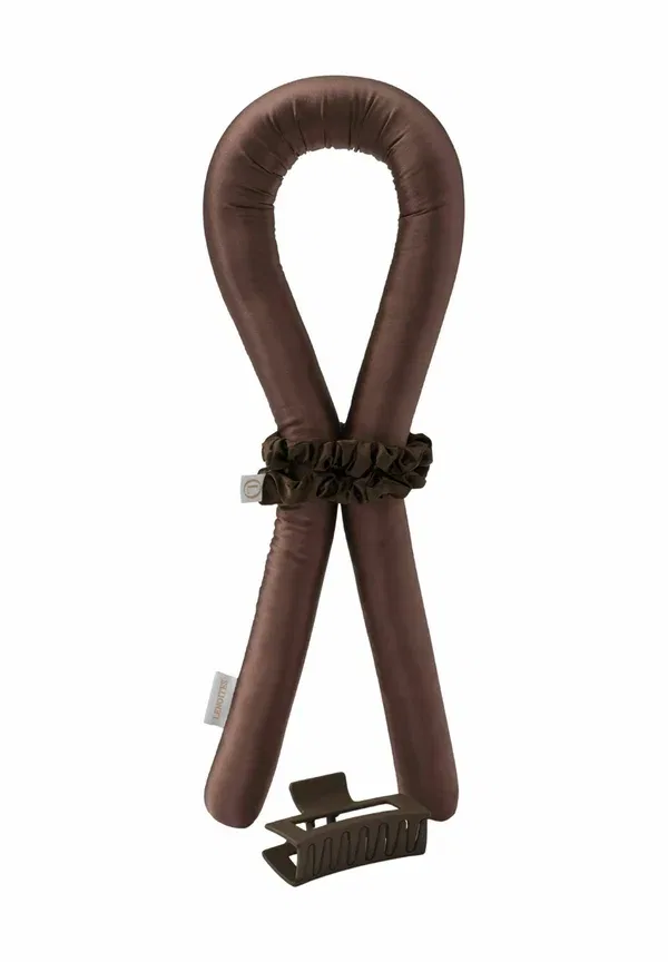 Набор для укладки волос без нагрева Mulberrysilk medium - rollers & heatless curlers Lenoites, Brown