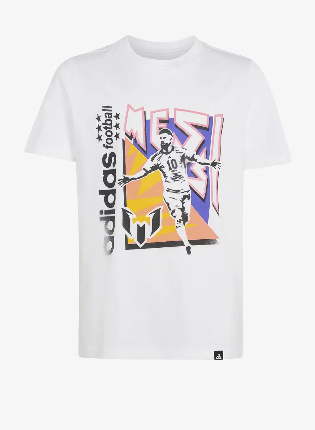 Футболка с принтом Messi Fun Graphic Adidas, белый
