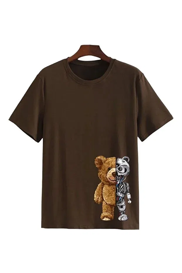 Детская футболка с принтом Robotic Bear Daxis Sportwear Company, Brown