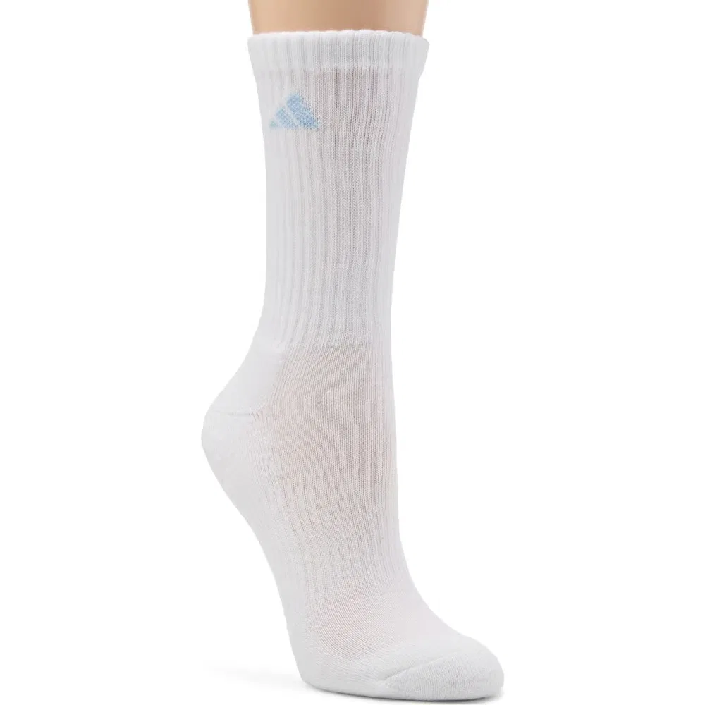 Женские спортивные амортизирующие носки комплект из 6 пар Adidas, White Assorted — фото 4