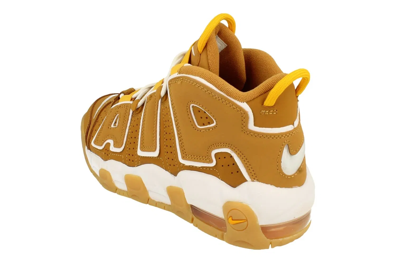 Детские кроссовки для мальчиков с принтом NIKE Air More Uptempo GS NIKE, Wheat White Pollen — фото 2