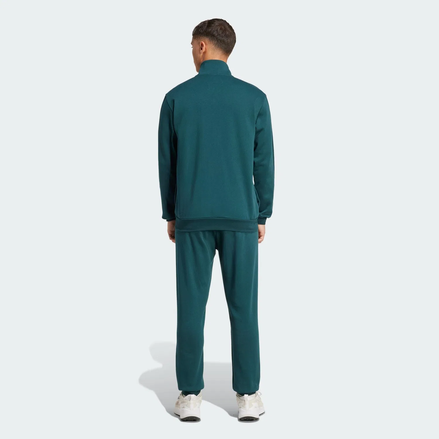 Мужской спортивный костюм с флиса 3-Streifen Adidas, Khakigrun Dunkelgrun — фото 3