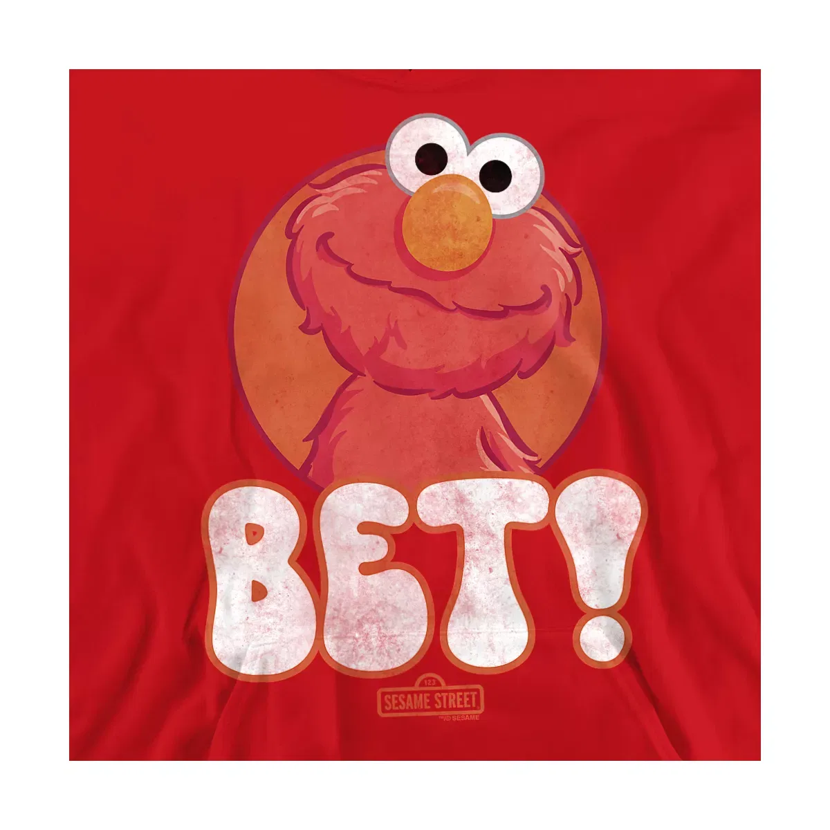 Детское худи с длинным рукавом с принтом Sesame Street, Red — фото 2