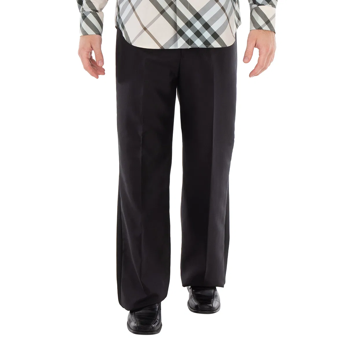 Брюки прямого кроя из шерстяной смеси Straight-Leg Wool Blend Trousers Burberry, Black