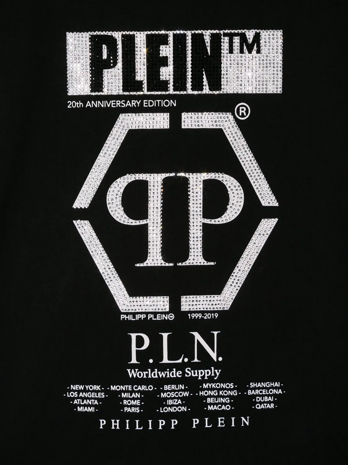 Футболка к 20-летию Philipp Plein, черный — фото 3