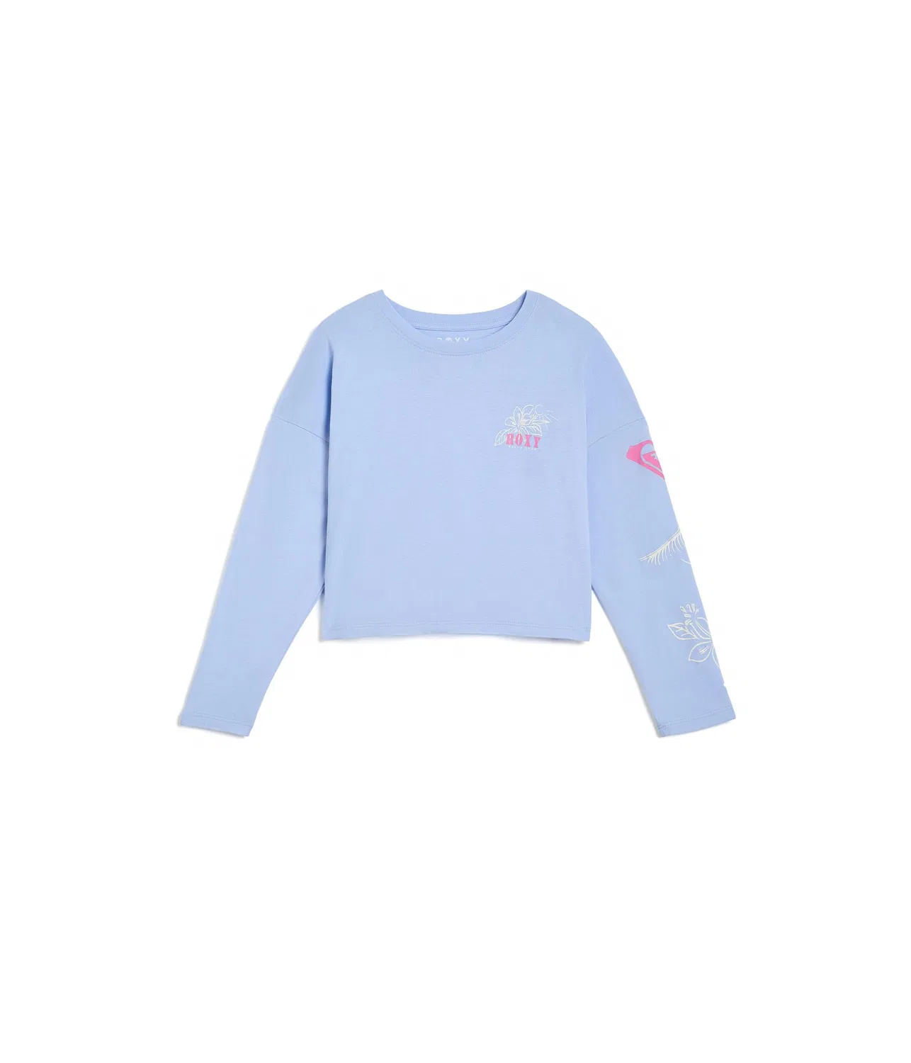 Футболка с длинным рукавом Coastal Journey (для детей постарше) Roxy Kids, Windsurfer Heather