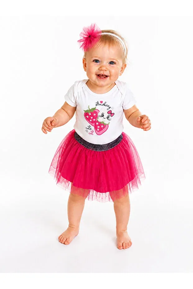 Детский комплект для девочек хлопковый Ari Bebe, Fuchsia Arı Bebe