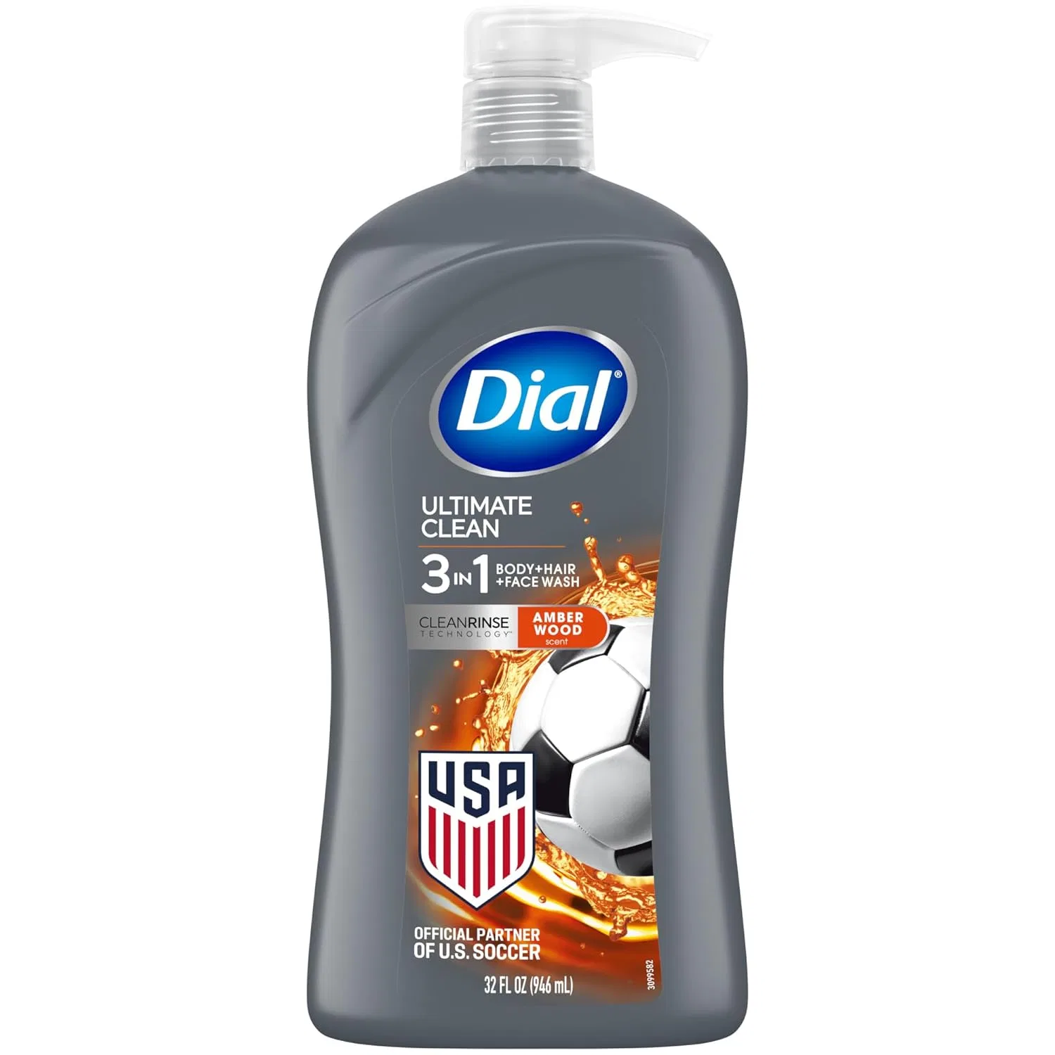Гель для душа и шампунь Dial For Men Ultimate Clean, 946 мл, Fresh