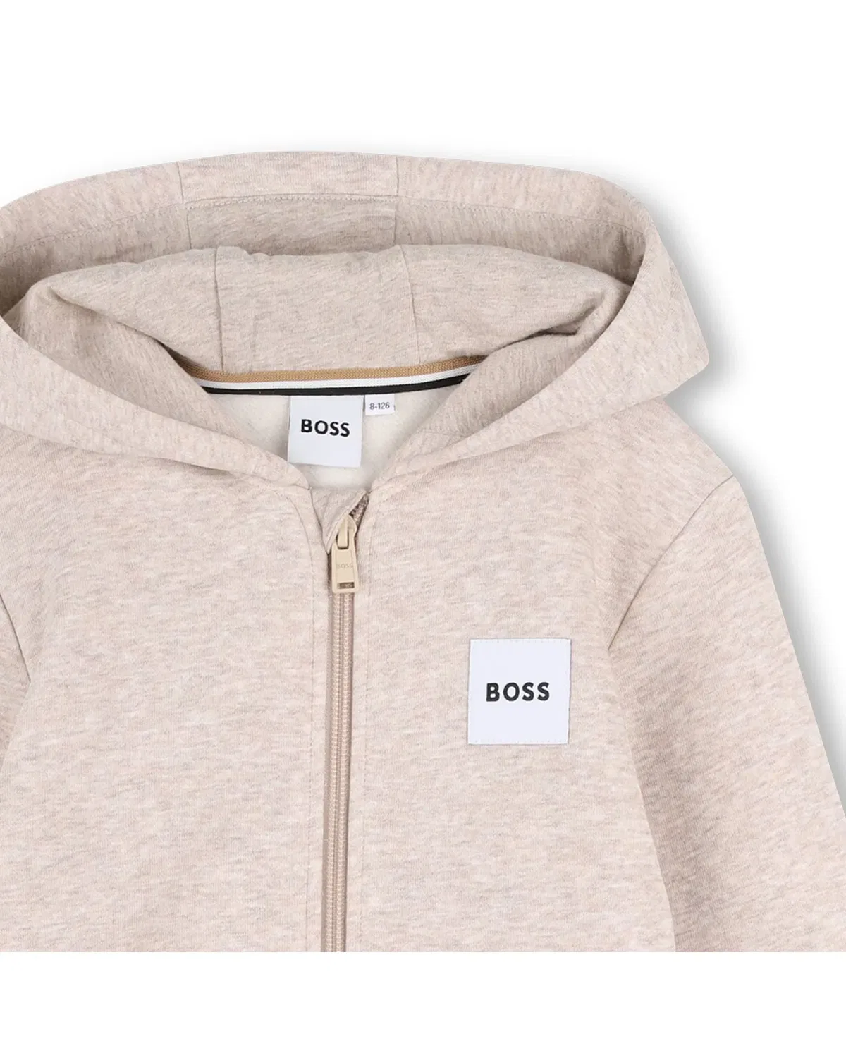Детское худи для мальчиков из флиса BOSS Kidswear, Crudo — фото 3