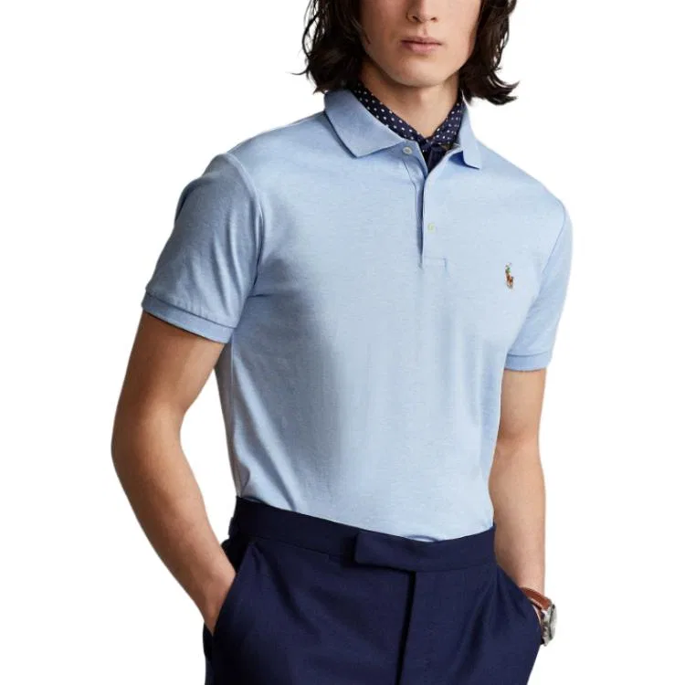 Мужское поло Polo Ralph Lauren, Classic Version, Blue — фото 3