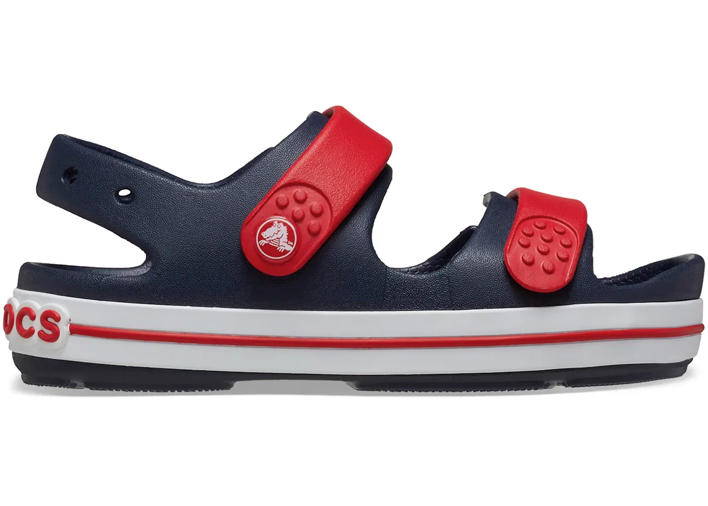 Детские сандалии с ремешком Crocs Crocband Cruiser, Navy/Varsity Red