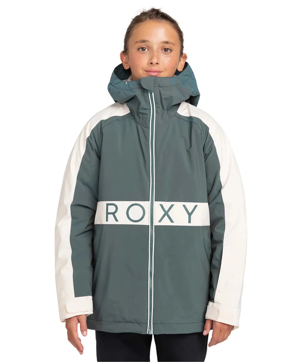 Детская горнолыжная куртка с принтом SNOWMIST GIRL JK ROXY, Оранжевый — фото 4