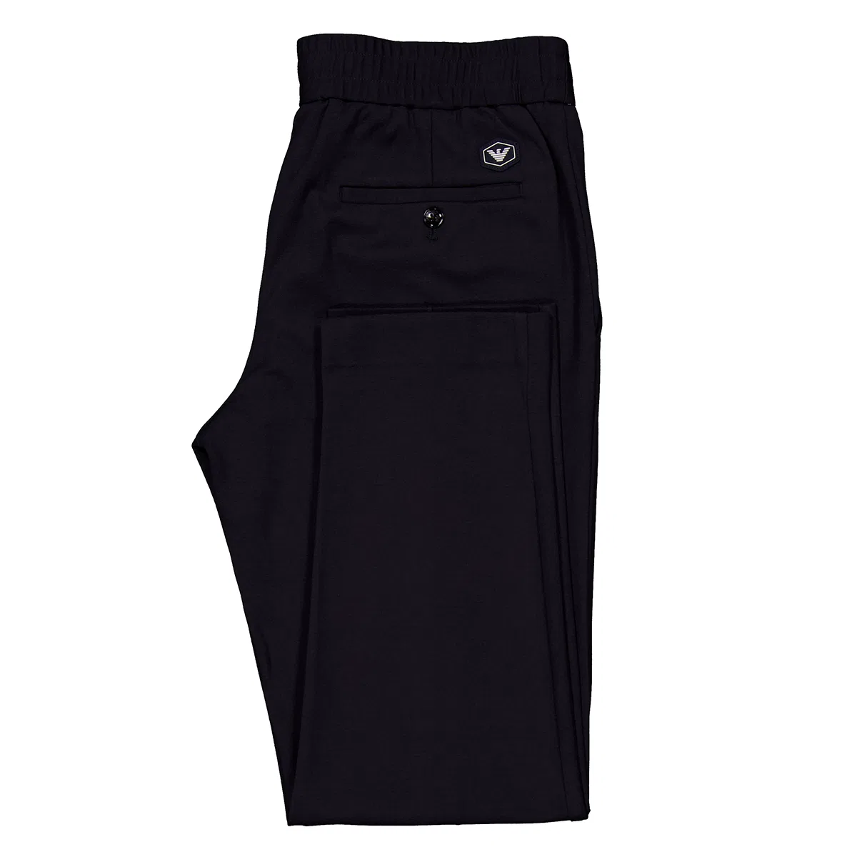 Джоггеры из трикотажного джерси с рифлеными вставками Emporio Armani, Blu Navy — фото 3