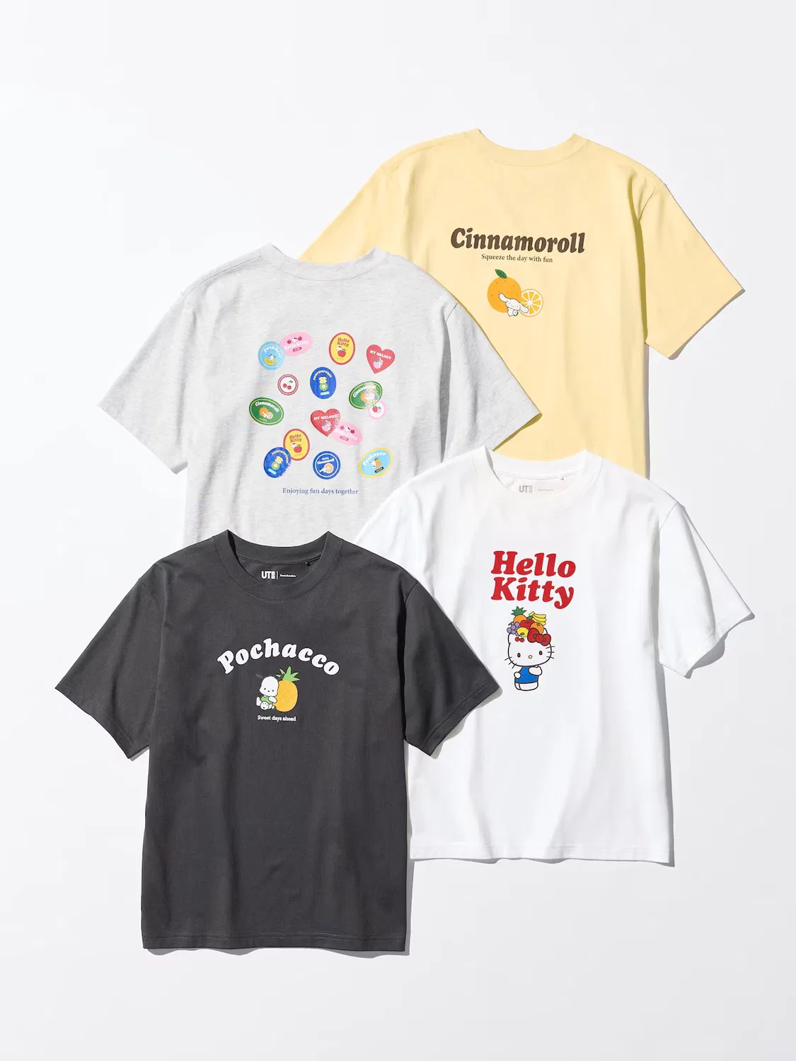 Футболка Uniqlo UT с принтом Sanrio, серый — фото 3