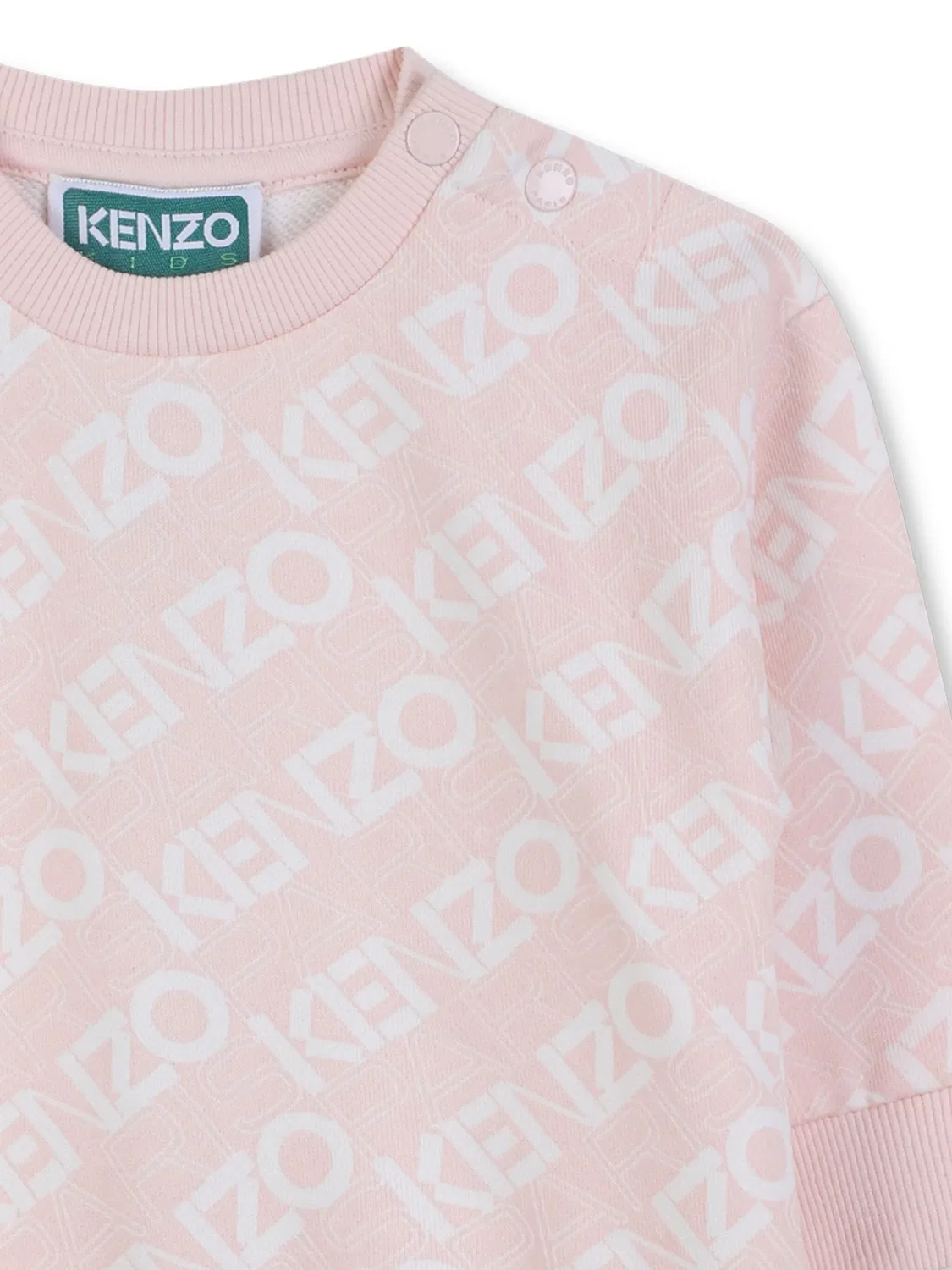 Платье с расклешенной юбкой и логотипом Kenzo, светло-розовый — фото 2