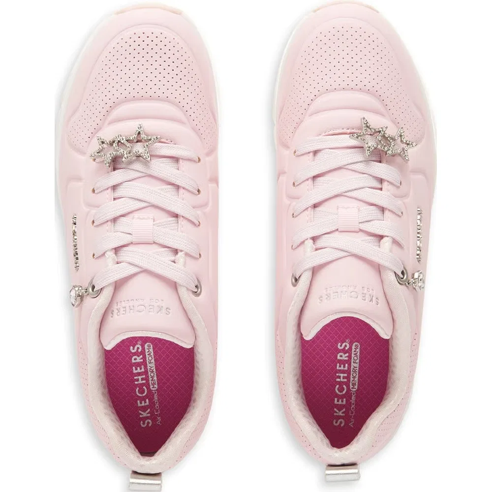 Детские кроссовки Street Uno Skechers, Pink/Silver — фото 4