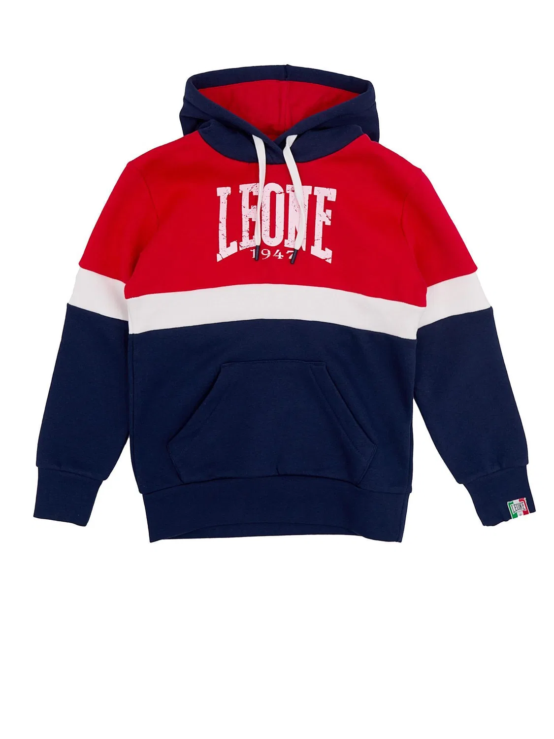 Детское худи с принтом Leone große Logo Grey Boy, Leone 1947 Apparel, Grau — фото 3