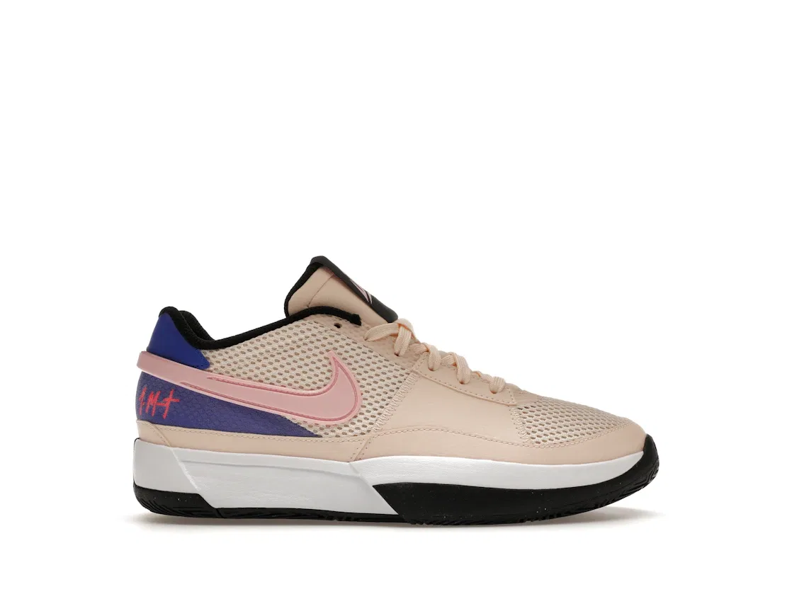Детские кроссовки для мальчиков баскетбольные Nike Ja 1, Guava Ice/White/Black/Medium Soft Pink