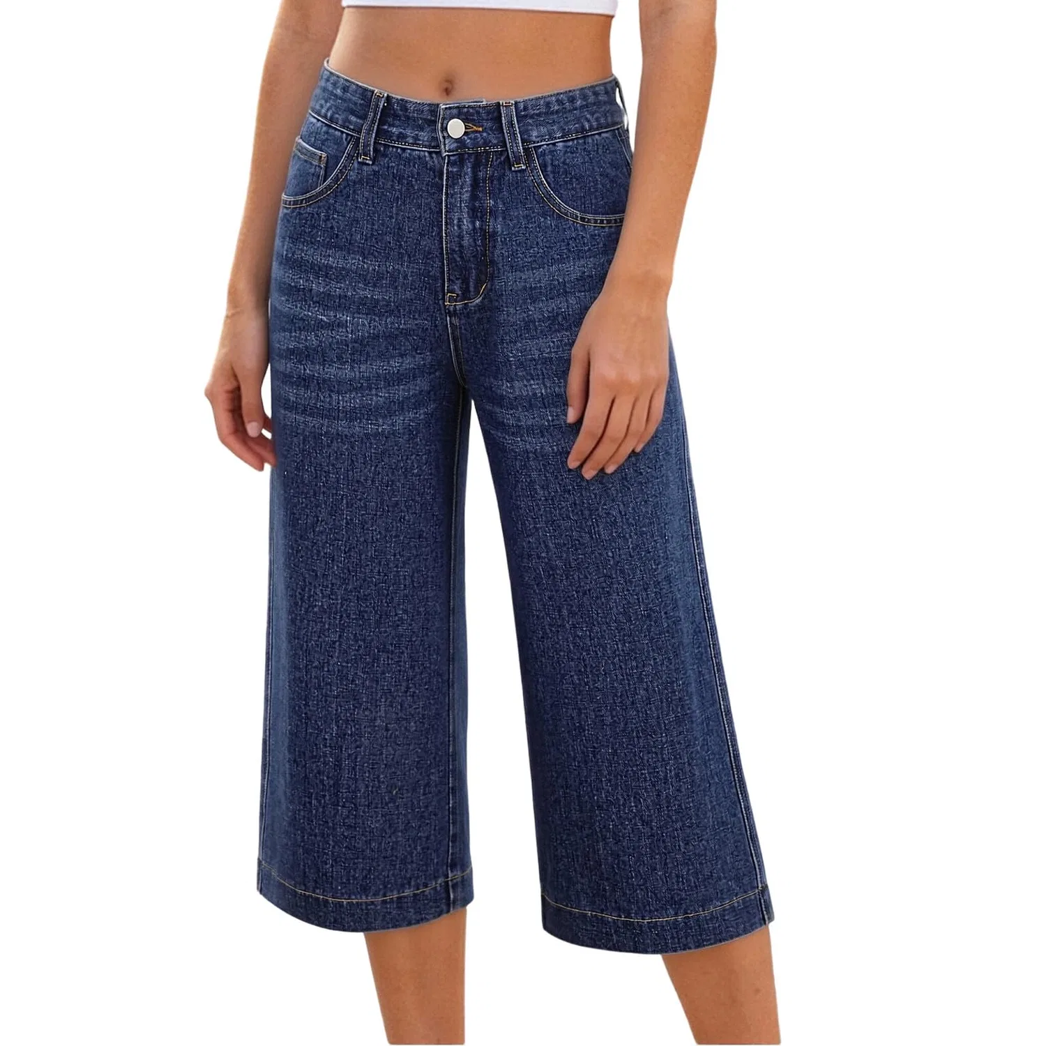 Женские джинсы с высокой посадкой и подвернутым низом Y2k Baggy Boyfriend, 02#blu Scuro