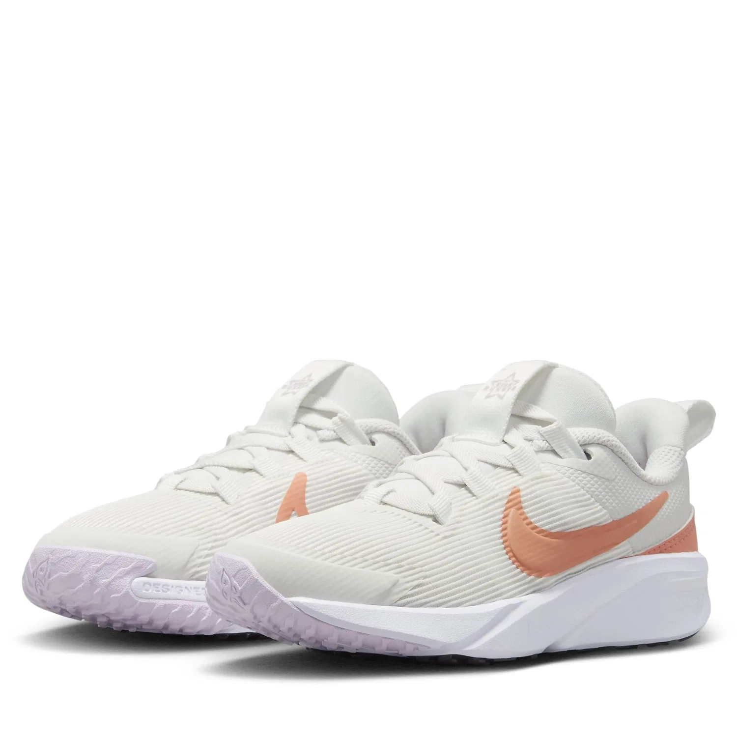 Детские кроссовки для мальчиков с закрытым носком NIKE Star Runner 4 NN (PS), Summit White Albicot Agate Whi — фото 3