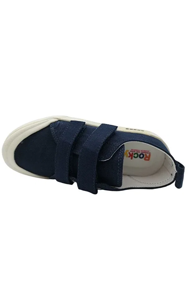 Детские туфли для девочек текстильные Rocky, Navy Blue — фото 4