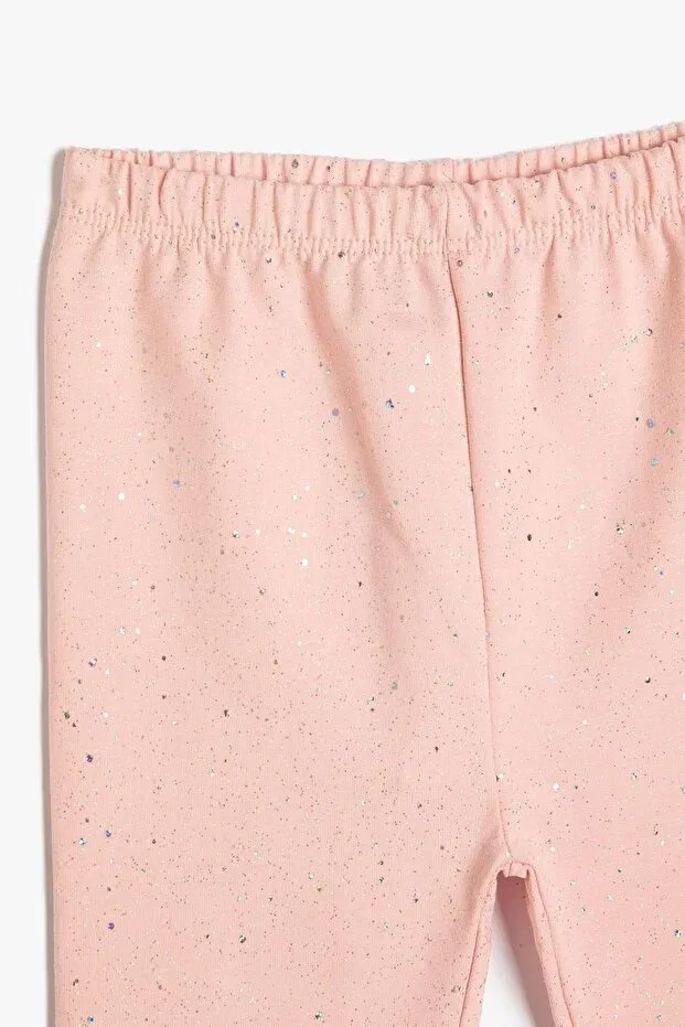 Детские леггинсы для девочек хлопковые Koton, Pink — фото 3