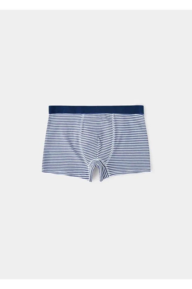 Детское белье для мальчиков с полосками Mango Kids, Blue — фото 3