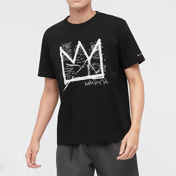 Футболка унисекс с круглым вырезом, Black, UNIQLO — фото 4