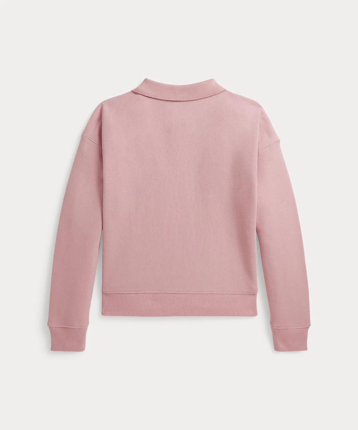 Детский свитшот-поло с длинным рукавом с вышивкой, Polo by Ralph Lauren POLO RALPH LAUREN CHILDRENSWEAR, Pink — фото 2