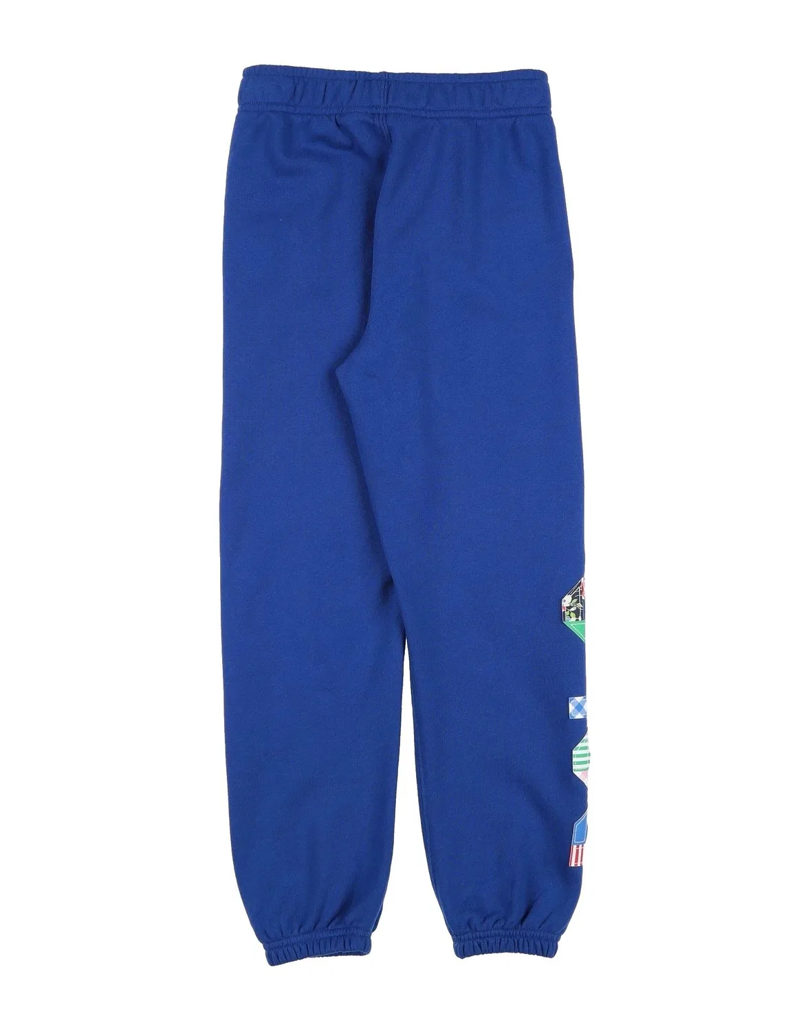 Детские спортивные штаны для девочек с принтом Mixed-Logo Terry Jogger Pant Polo Ralph Lauren, синий — фото 2