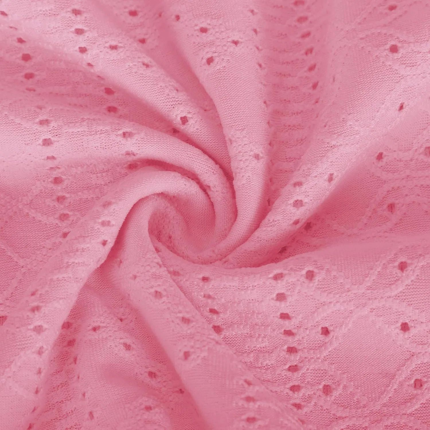 Женское летнее платье макси с хенли-вырезом Plus Size, Pink — фото 3