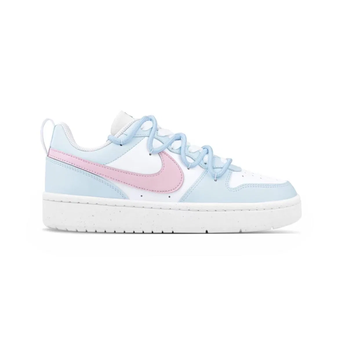 Детские кеды для скейтбординга с кожаным верхом Nike Court Borough 2, Sky Blue — фото 3