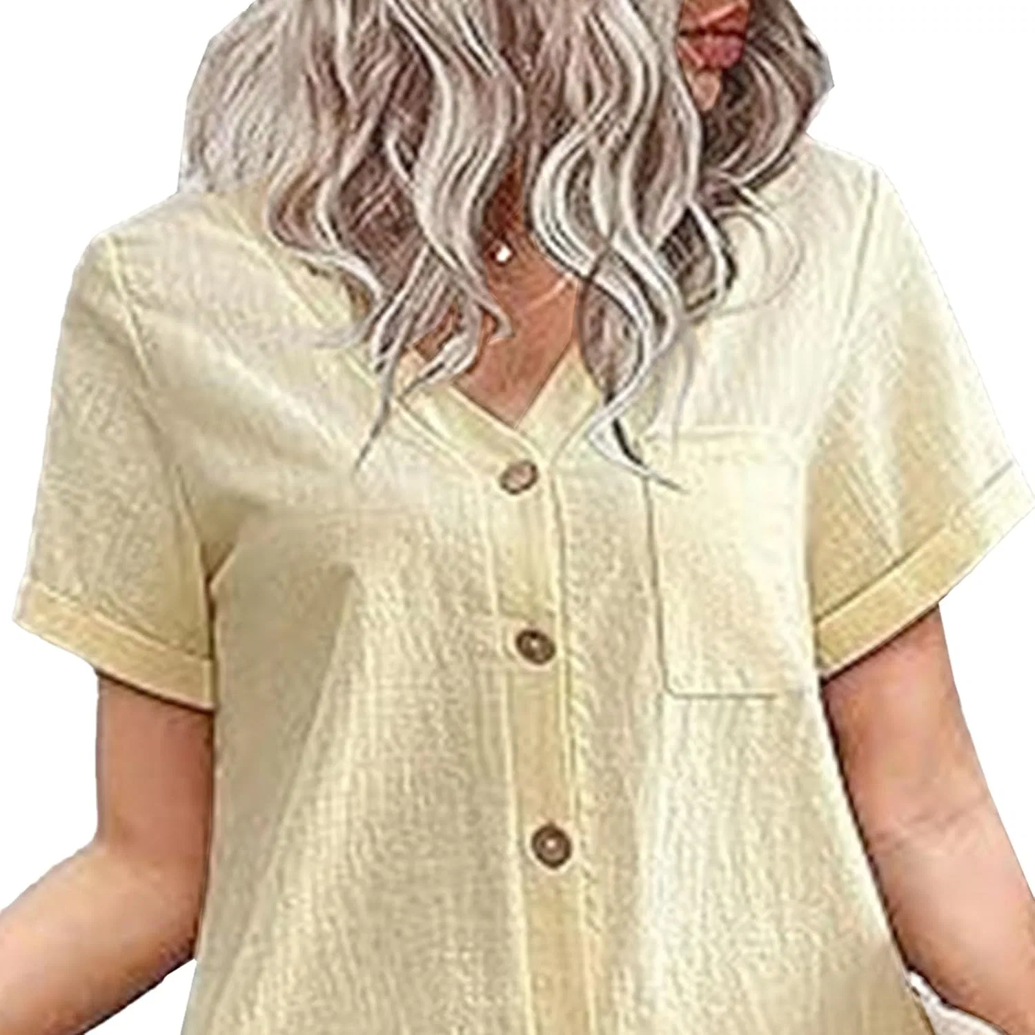 Женское платье с рюшами на подоле Cotton Linen, Beige — фото 4
