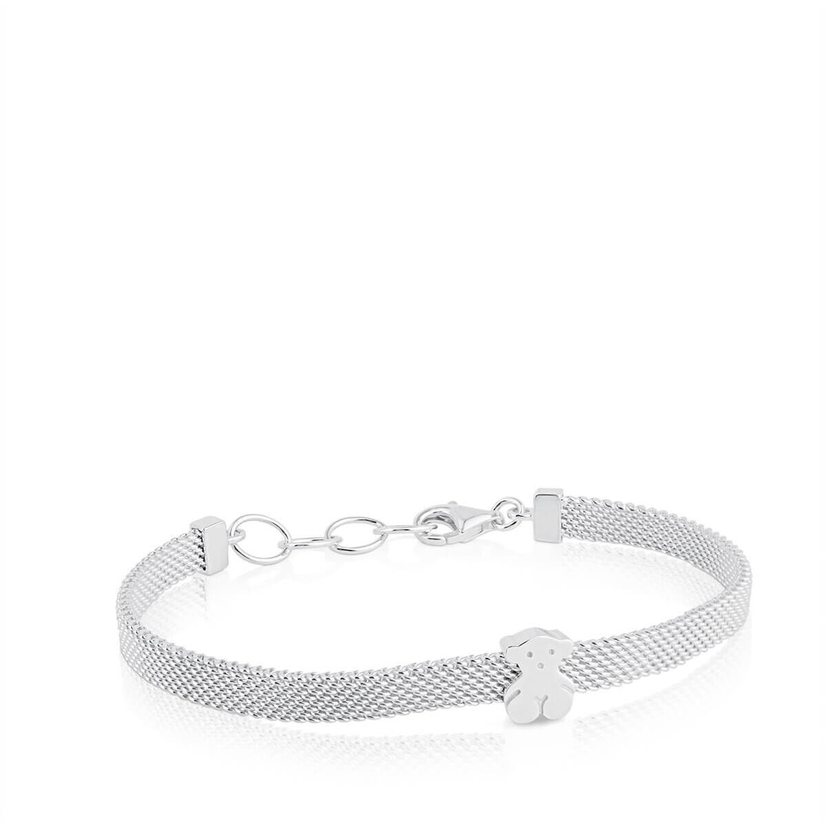 

Браслет Tous Mesh Silver Bear, серебро